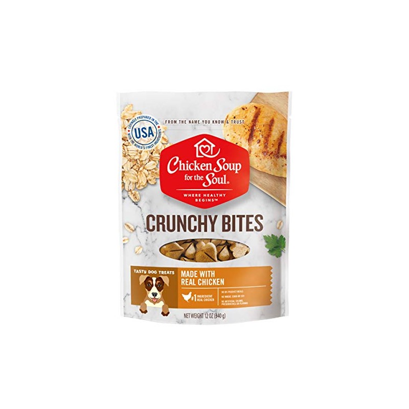 Chicken Soup 418476 12 oz Crunchy Bites Chicken Biscuit Dog