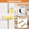 Probrico Brushed Gold Exterior Door Locksets, Heavy Duty Square Keyed