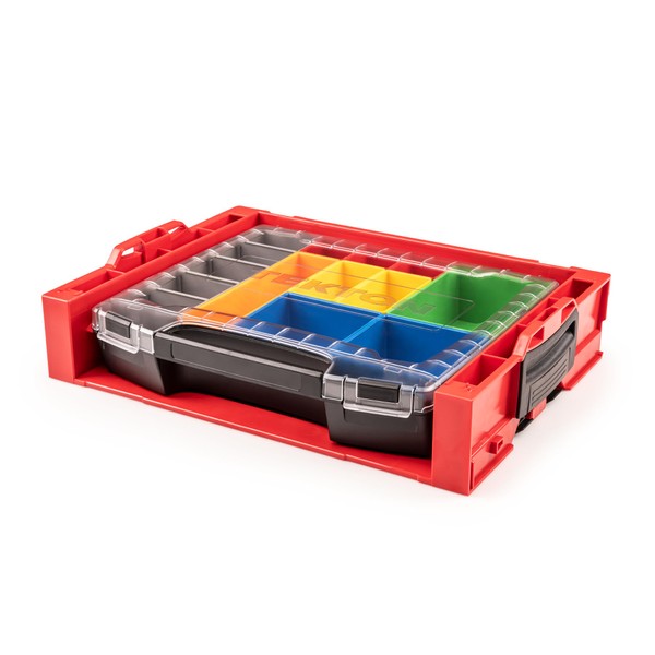 TEKTON Lidded Drawer (i-BOXX) with 10-Piece Organizer Bin Set in