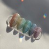  Reflective rainbow Handmade nail tip - Stiletto / 반사