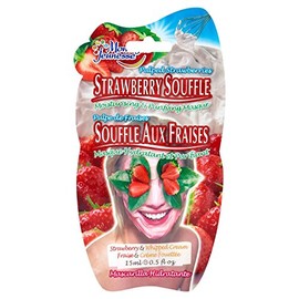 3 Sachets of Montagne Jeunesse 7th Heaven Strawberry Souffle Moisturising & Purifying Face Mask 15ml for Dry & Combination Skin