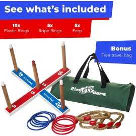 Elite Sportz Ring Toss Games Para Niños Diversión De Vacac