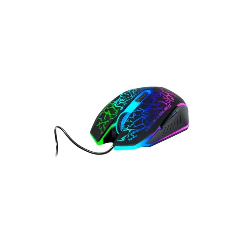 Green Leaf 18-8298 Mouse Gamer 6D Alambrico, 1000 a 1600