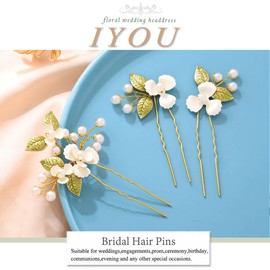 IYOU Barocke Hochzeit Haarnadeln Kristall Marineblau Braut Haarteil Schmetterling Funkelnd Strass Haarspangen Gast Brautjungfer Haarschmuck für Damen((3 Stück))