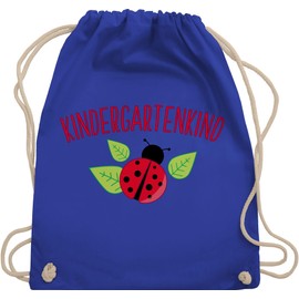 Shirtracer - Gym Bag Backpack - Hello Nursery - Bags - Kindergarten Child Ladybird, 05 Royal Blue, Unit size