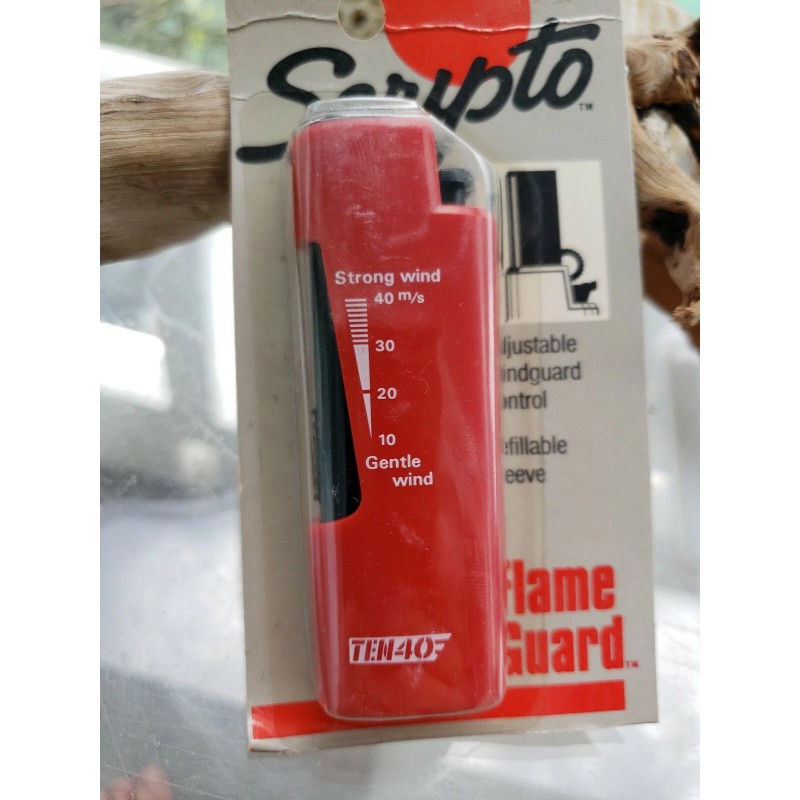 Scripto Antique Scripto Flame Guard Windguard Refillable Sleeve Lighter Original