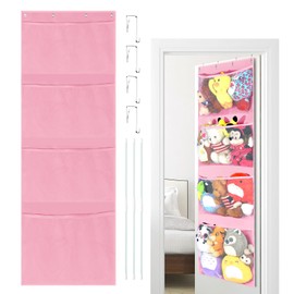 Over Door Storage Teddy Hammock Toy Storage Net Toy Hammock For Stuffed Animals Door Hanging Storage Organiser Stuffed Animal Storage Over The Door Organiser For Kid Room Bedroom Bathroom Nursery