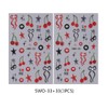 Summer Nail Art Stickers Decals Cherry Bowknot 5D Embossed Nail
