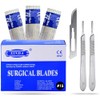 MuskalMed Pack of 100 Blades #15, Scalpel Blades for Knife