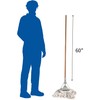 Genuine Joe-GJO54201 Cotton Wet Mop with Handle 60" Width x
