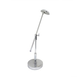 Simple Designs Home LD1035-CHR 3W Balance Arm LED Desk Lamp with Swivel Head, 17.5" x 5.9" x 21.25", Chrome