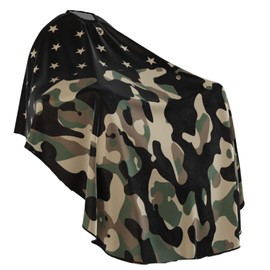 Professional Barber Cape - Hair Cutting Cape with Adjustable Neck Closure, Salon Quality Styling Cape for Hairdressers and Barbers - Army