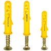 120 PCS Screws and Wall Plugs Set, Assorted Masonry Fixing