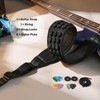 POGOLAB Guitar Strap, 3.5" Wide Air Cell Cushions Neoprene Padded