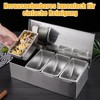 IGTOPS Ingredient Container with Lid and Spoon, Spice Box, Side