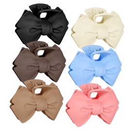 OATIPHO 6 Pcs Bow Hair Clips for Women Versatile Plastic Hair Accessories Stylish Hairpins