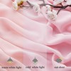 Sheer Curtain Drapes 10ft x 8ft Pink Chiffon Fabric Backdrop