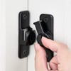 INIRET 4 Packs Black Enhanced Security Flip Latch Lock -