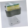 FELTECHELECTR Kitchen Manual Soap Dispenser with Sponge Bracket Press Pump
