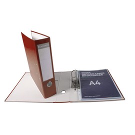Exacompta - Ref 918418B - PP Lever Arch File - 320 x 290mm in Size, Suitable for Storing A4 Documents, 75mm Spine, Reinforced Finger Pull & Bottom Edge - Burgundy