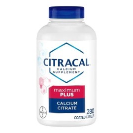 Citracal Calcio + Vitamina D3 Maximum Plus 280 Tabs Bayer Sabor Neutro Con zinc Cobre y Manganeso Con la cantidad adecuada de calcio y vitamina D puede reducir el riesgo de osteoporosis