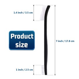 Accmor Scratch Brush Set for Gun Cleaning, All Purpose Nylon Bristle Brushes Tools 9 Pcs, Double-Ended Scrub Cleaner Kit for Cleaning Welding Slag/Paint/Rust/Dirt