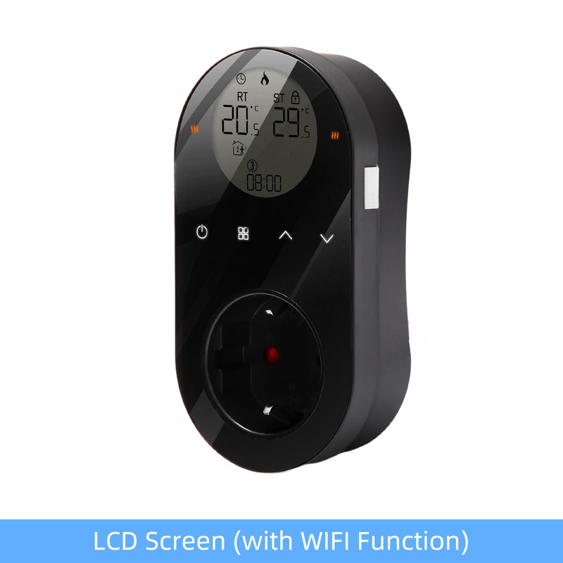 WiFi Digital Thermostat Outlet Plug 16A Outlet Tuya App Voice