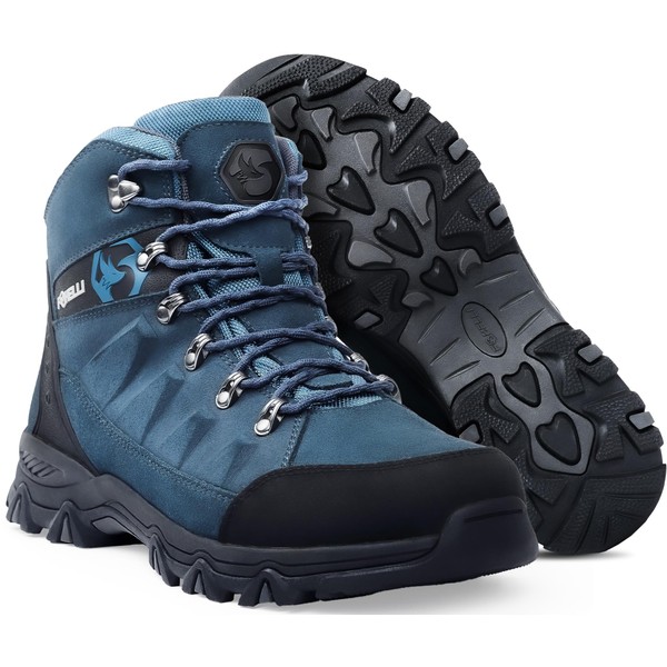 Foxelli Men’s Hiking Boots – Waterproof Breathable & Lightweight Suede