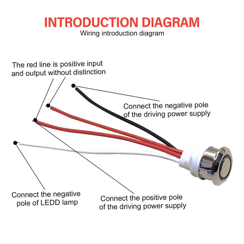 Pack of 2 5-24 V DC LED Touch Dimmer Switch,