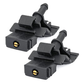 Click&Fit Adjustable Windshield Washer Nozzles compatible with Toyota RAV4 Camry Corolla Tacoma Highlander Tundra 4Runner Sienna Prius Sequoia, Lexus Scion – Wiper water spray jets replacement, 2-pcs