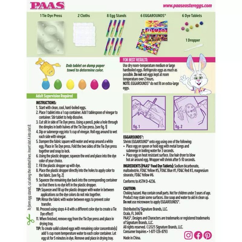 Paas Easter Egg Decorating Kit Food Safe Coloring Eggs Dye