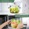 Healeved Glass Simmer Pot for Stove Top 1900ml/64 oz Clear