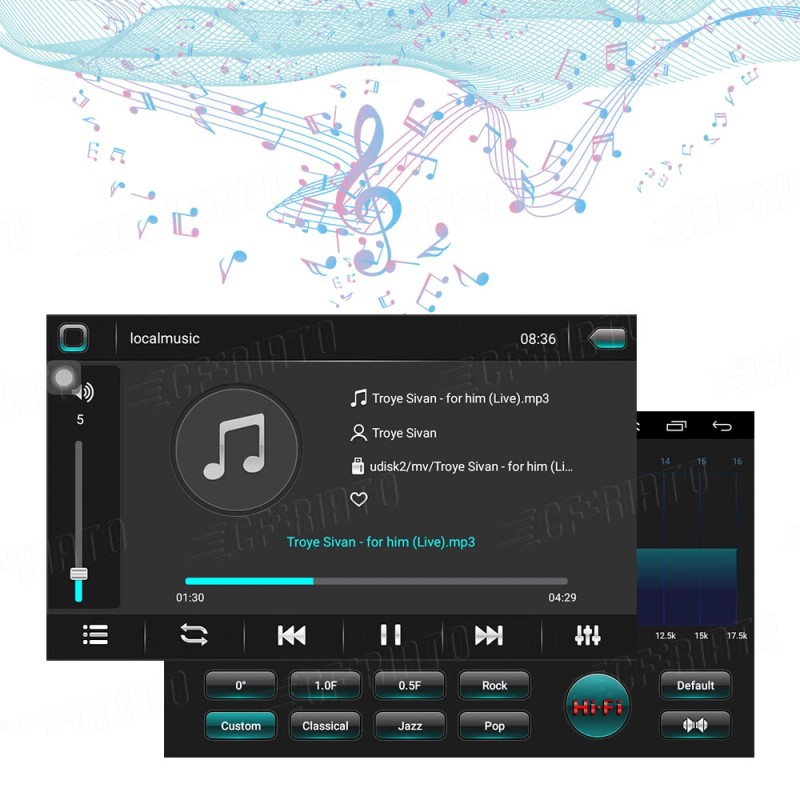 CFRIATO For Toyota Tundra 2007-2013 Sequoia 2008-2018 Android 15 Car