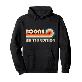 BOONE Surname Retro Vintage 80s 90s Birthday Reunion Pullover Hoodie