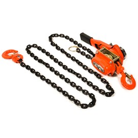 AUTOMUTO Heavy Duty New 3/4 Ton Lever Block Chain Hoist Ratchet Type Come Along Puller 10FT Chain Lifter