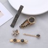 Cubic Hair Claw Clip Hairpin 5-Piece Set 3ea