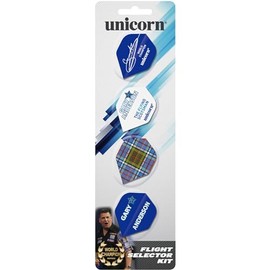 Unicorn Gary Anderson Dart Flight Selector Kit | 4 Sets of Flights | Standard Plus Shape