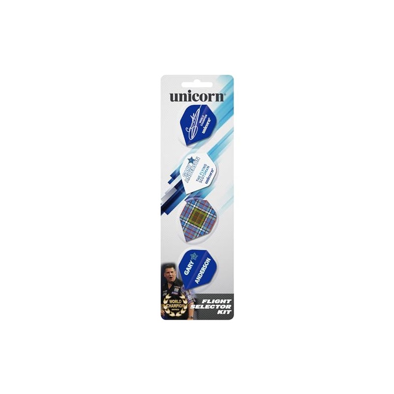 Unicorn Gary Anderson Dart Flight Selector Kit | 4 Sets