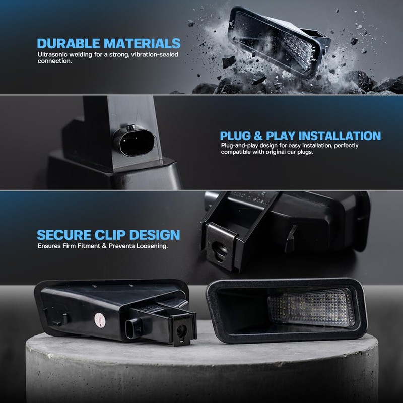 Mingrui test LED License Plate Lights for 2019-2026 Do'dge Ram