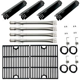 Direct Store Kit DG281 4PK Replacement for Home Depot Nexgrill 720-0830H, 5 Burner 720-0888 720-0888N 720-0888S Gas Grill, 4pk Grill Burner, Heat Plate, igniters, Cooking Grates Parts 13.25 x 17" each