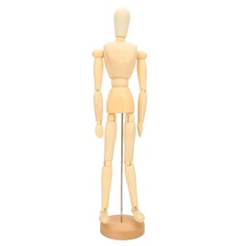 Artist Manikin 17.3 Inch Figure Model Flexible Articulated Mannequin Wooden Human Body Model for Drawing Decoration