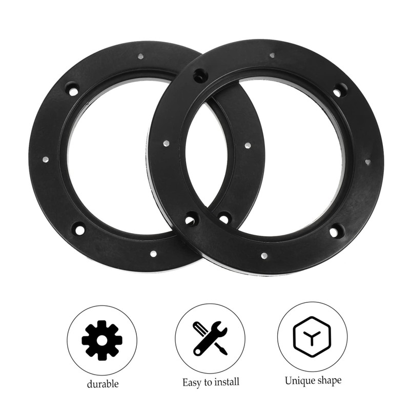KONTONTY 4pairs Auto Speaker Spacer Adapter Rings Abs Speaker Washer
