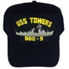 EC USS Towers DDG-9 Hat - Navy Blue - Veteran