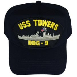 EC USS Towers DDG-9 Hat - Navy Blue - Veteran Owned Business
