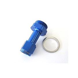 Aeroflow Carburettor Adapter Female -6AN, Blue, For Holley (AF160-06-1)