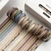YUBX 20 Rolls Thin Washi Tape Set, Masking Tape, Antique