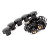 10Pcs Nuts Knob Grip Handle 7-Star 8mm Female Thread Brass