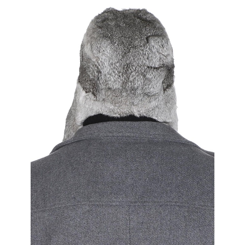 Harrys-Collection Men's Hat Made from the Finest Rabbit Fur Black