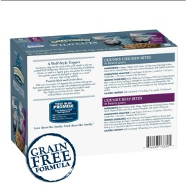 Blue Buffalo Wilderness Wild Cuts Wet Dog Food Toppers,Chicke