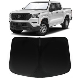 PAIMOHO Windshield Sun Shade for 2022 2023 2024 2025 Nissan Frontier, Car Front Window Sunshade with 240T Sun Visor Protector Blocks UV Rays Heat Sun Shield Accessories